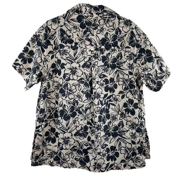 NWT American Eagle Cotton Poplin Tropical Printed Button Down Casual Shirt Small - Picture 2 of 8